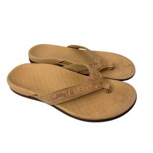 Vionic Tide Il Sandals Womens Size 8 Thong Cork Flip Flop Summer Beach